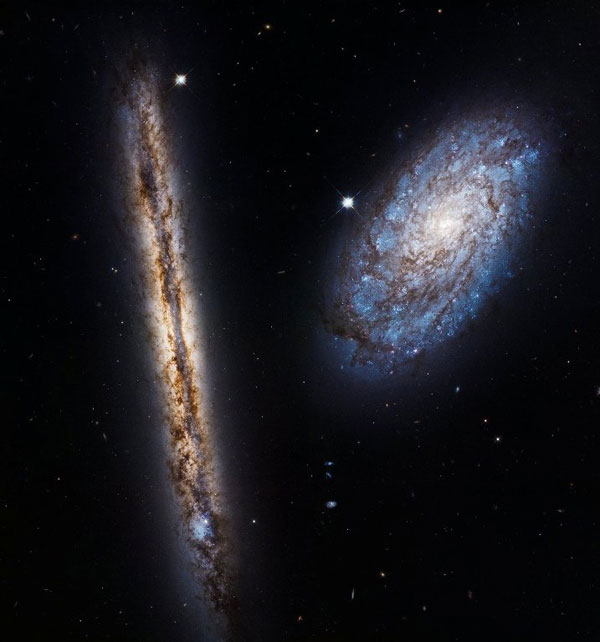 یک جفت کهکشان مارپیچ
